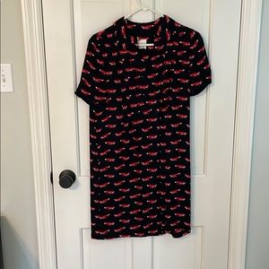 Kate Spade Foxes Babydoll Dress
